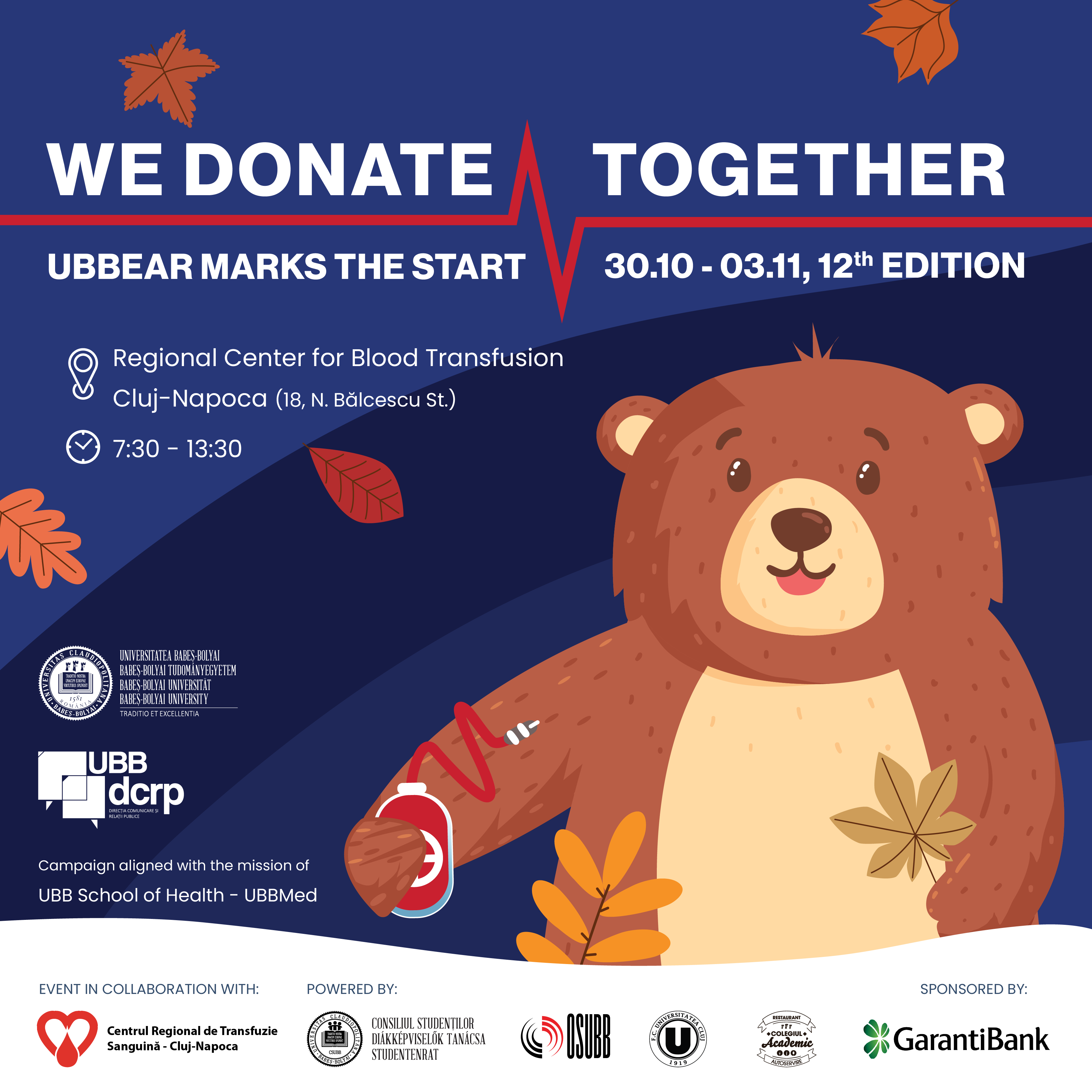 Be a part of the BBU community & join us in our campaign “We donate together. UBBEAR marks the start!”