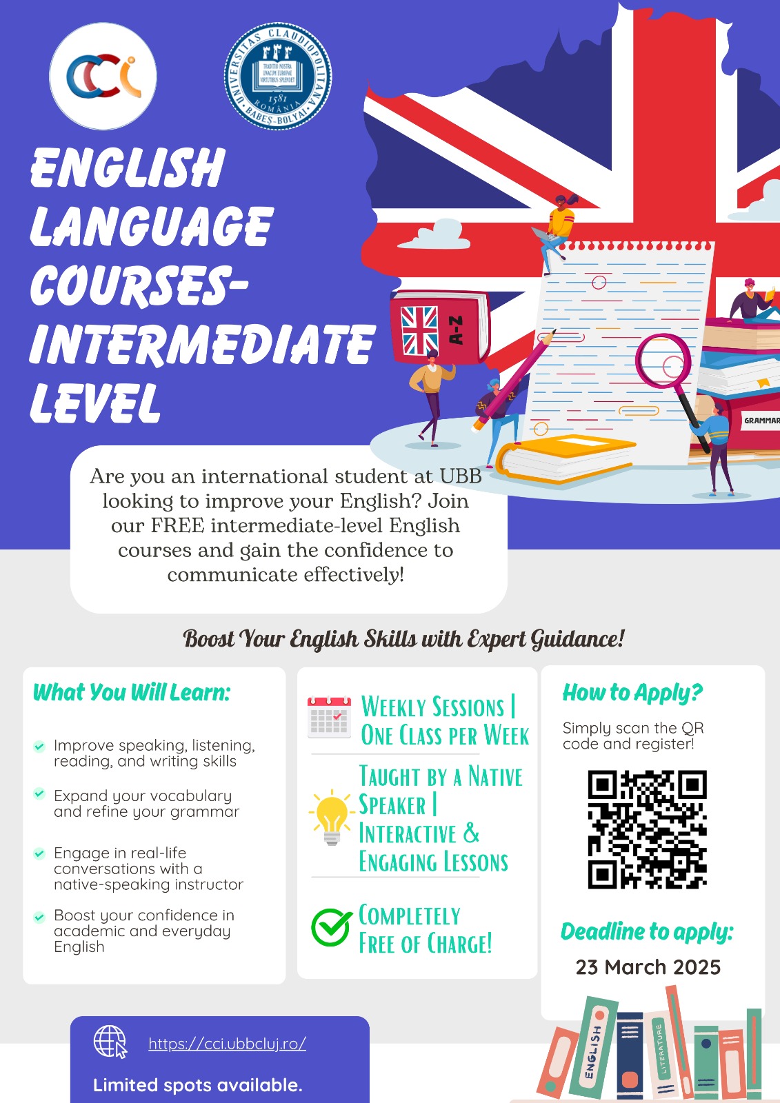 Intermediate English Course for International Students at UBB