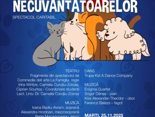 Spectacol caritabil organizat de Fundaţia UBB în cadrul campaniei „Vocea necuvântătoarelor”