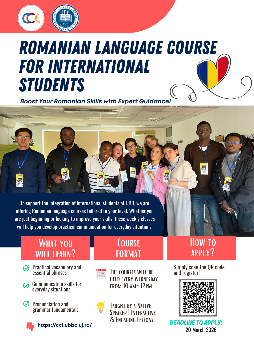 Romanian Language Course for International Students at UBB