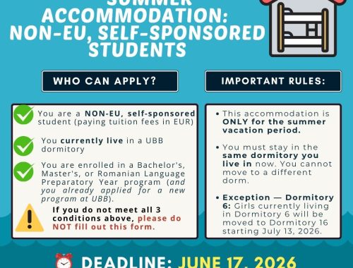 Summer Dormitory Accommodation for Non-EU Self-Sponsored Students